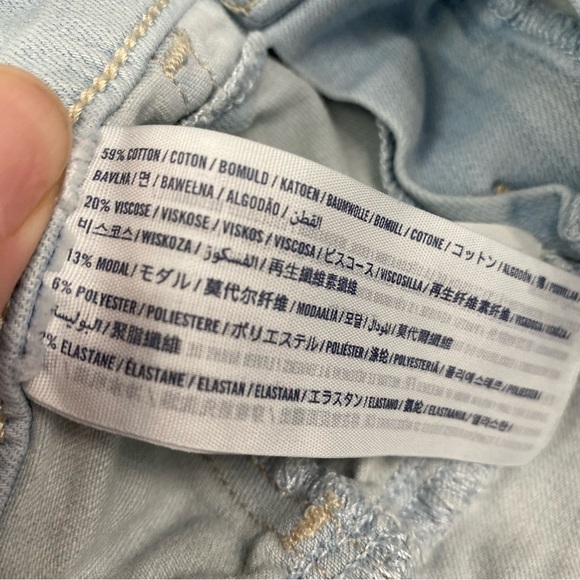 Abercrombie Kids Light Wash Jean Leggings Size 13/14 - Picture 10 of 12